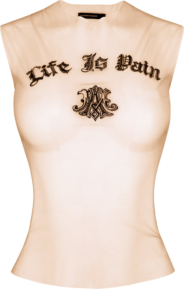 Alexander McQueen Life Is Pain Fall 1996 Mesh Top