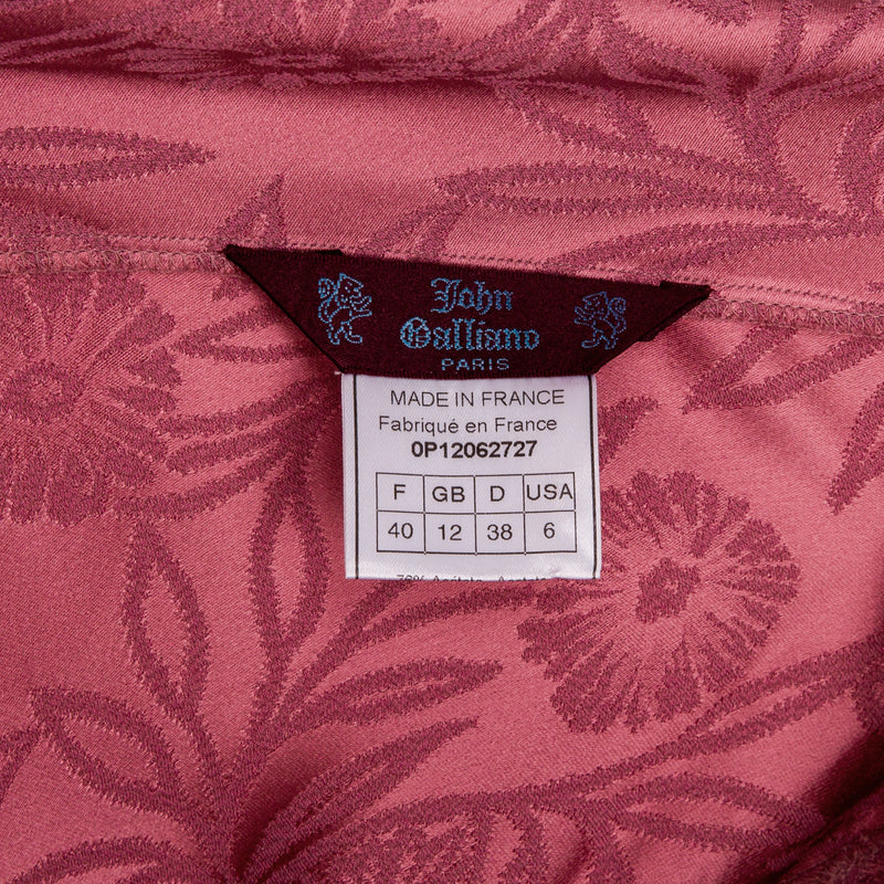 John Galliano Spring 2000 Printed Asymmetrical Dress