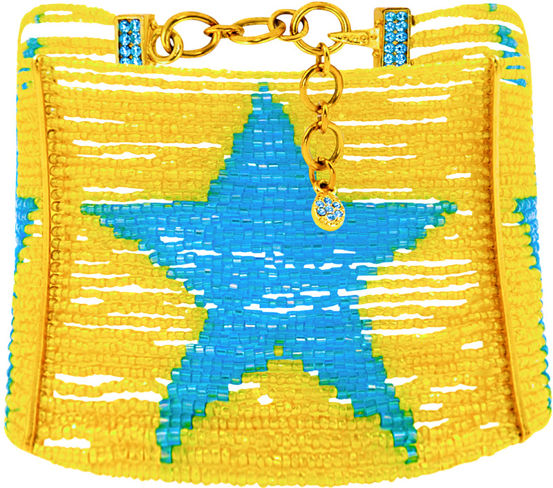 Christian Dior 1997 Maasai Star Beaded Choker Necklace