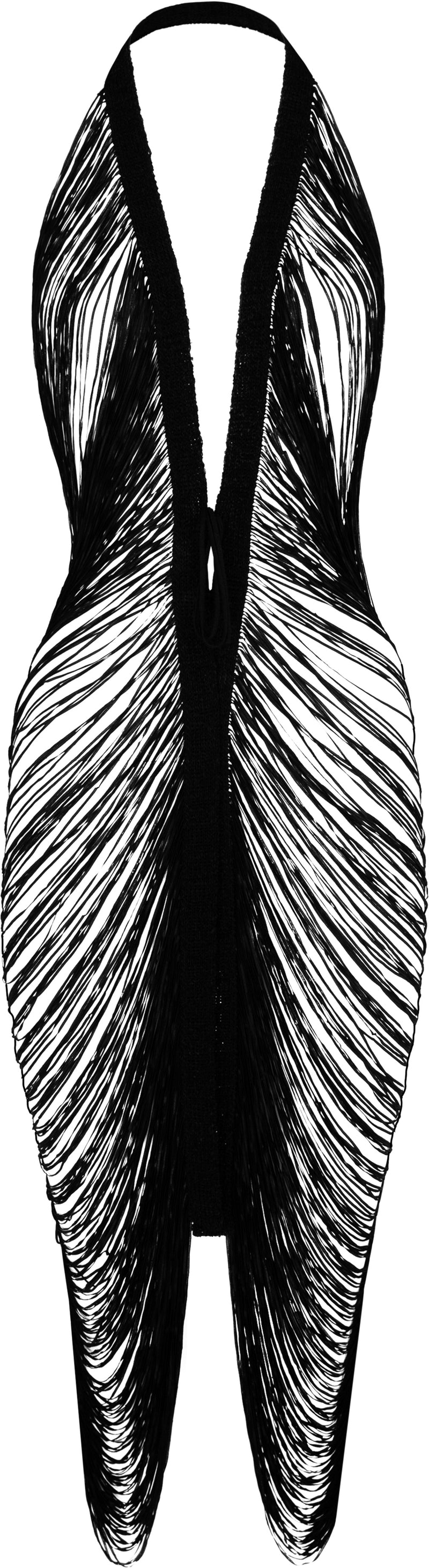 Maison Martin Margiela Fall 2001 Two-Way Fringe Dress