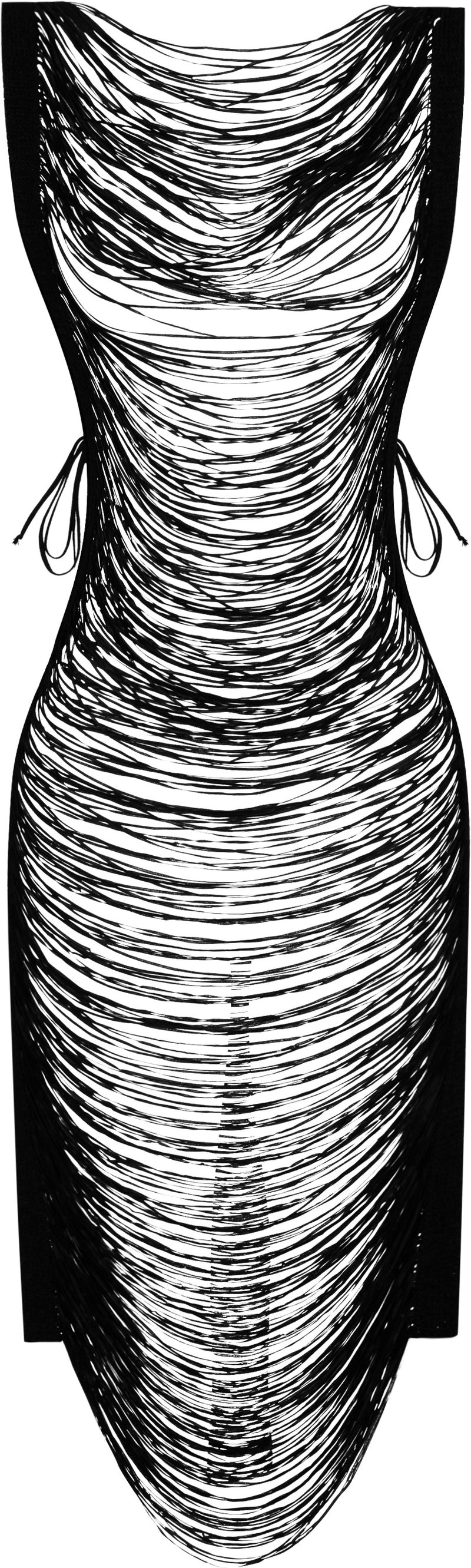 Maison Martin Margiela Fall 2001 Two-Way Fringe Dress