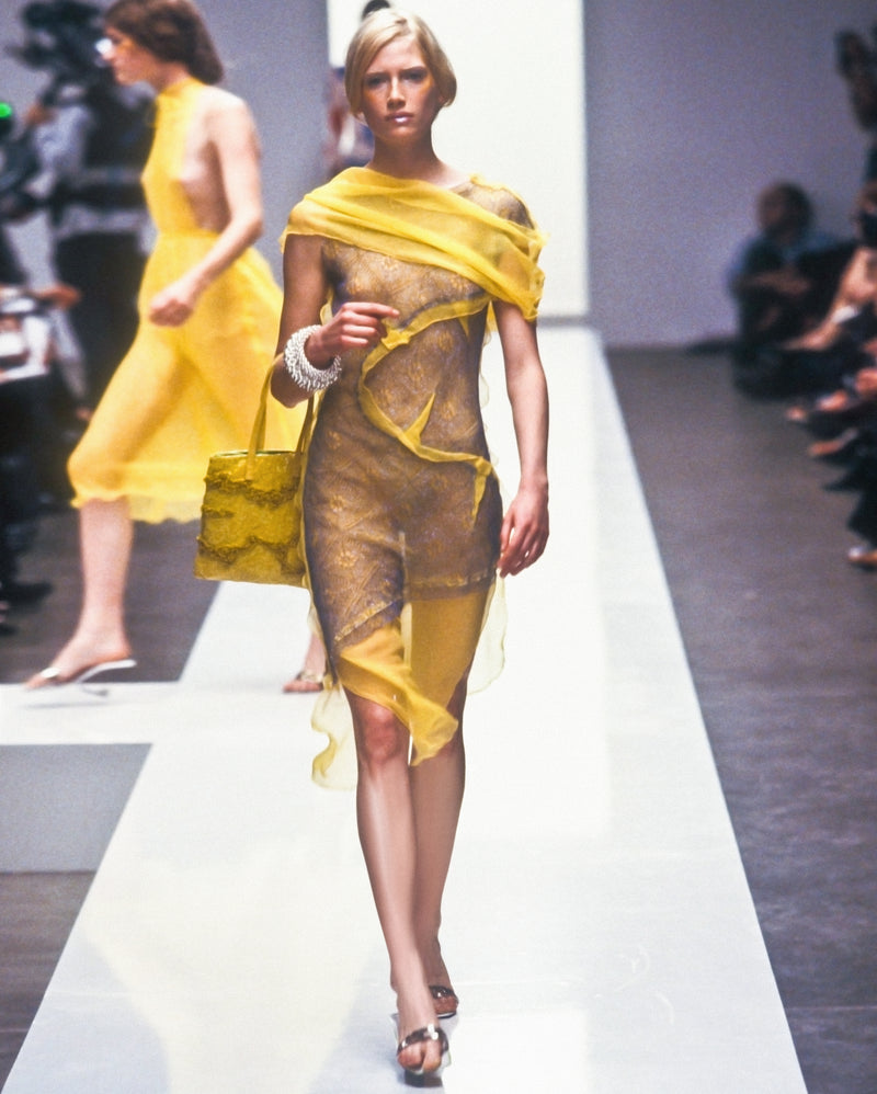 Fendi Spring 2000 Runway Asymmetrical Dress