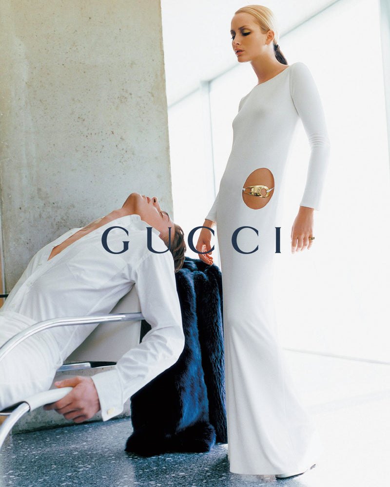 Gucci Fall 1996 Two-Piece Cut-Out Gown Tanga Set
