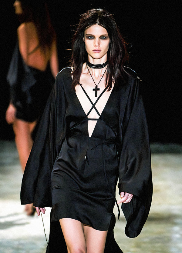 Gucci Fall 2002 Runway Lace-Up Mini Dress