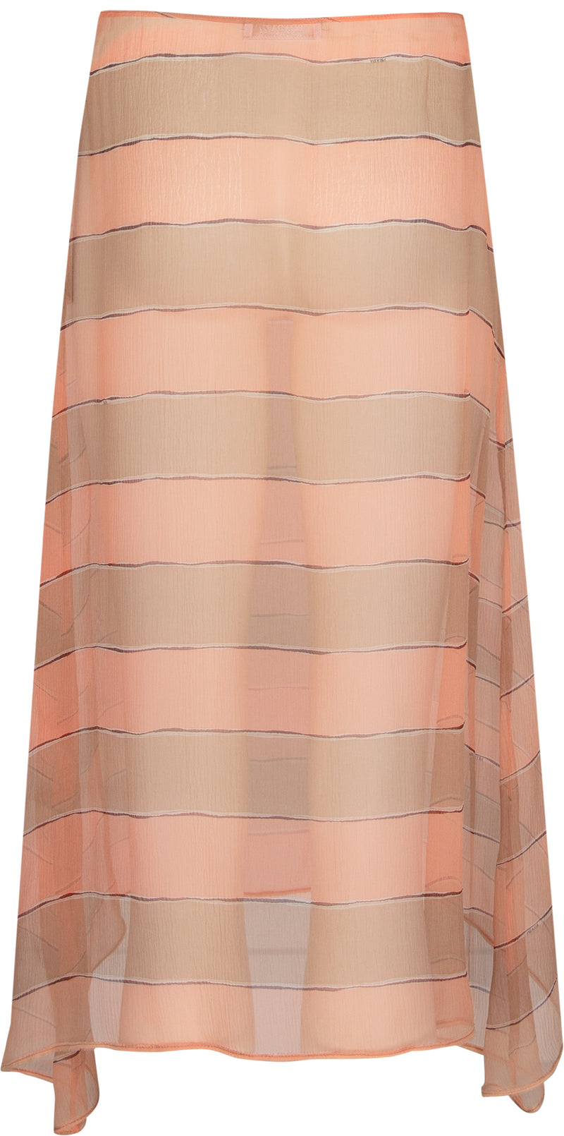 Prada Fall 2000 Runway Sheer Striped Midi Skirt