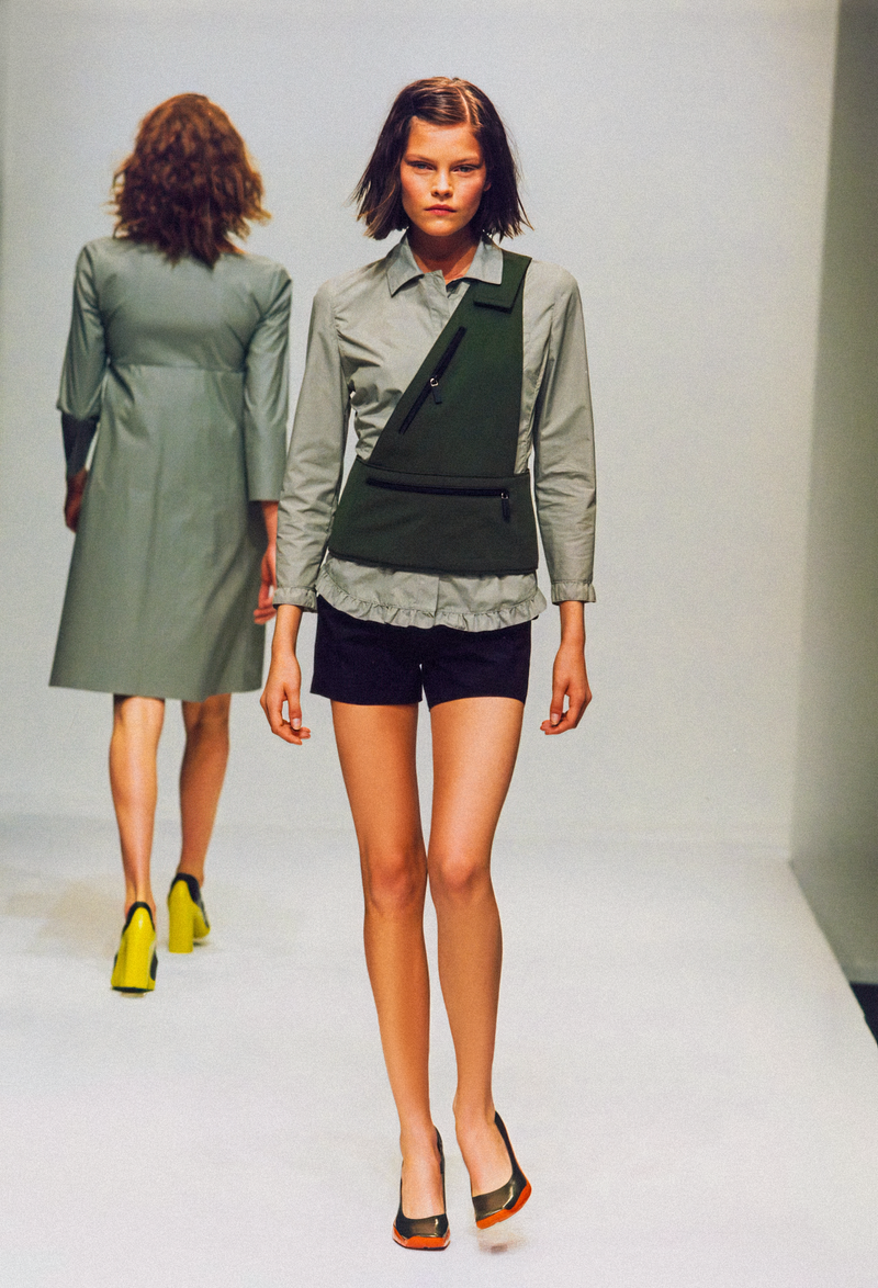 Miu Miu Spring 1999 Runway Zippered Chest Rig