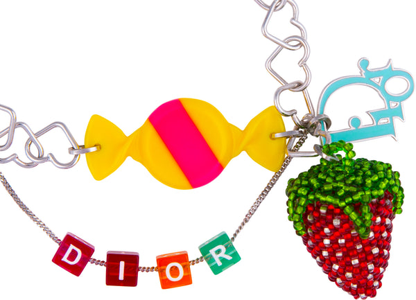 Christian Dior Spring 2005 Embellished Logo Candy Bracelet
