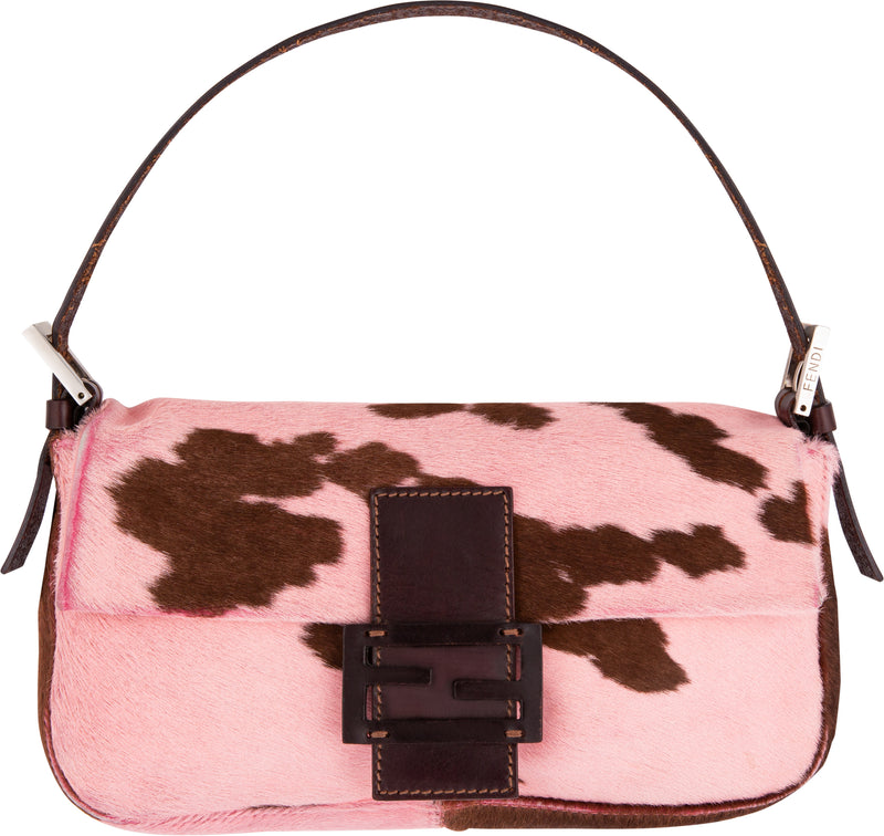 Fendi Fall 1999 Pink Printed Baguette