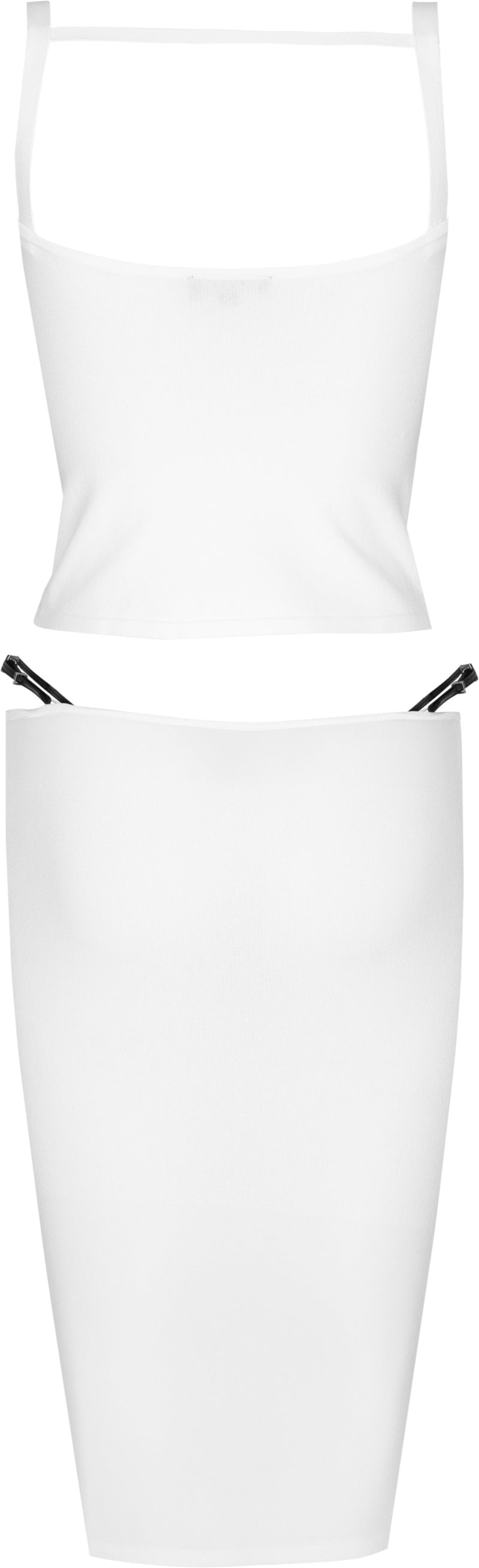 Gucci Spring 1998 White Knit Two-Piece G-String Set