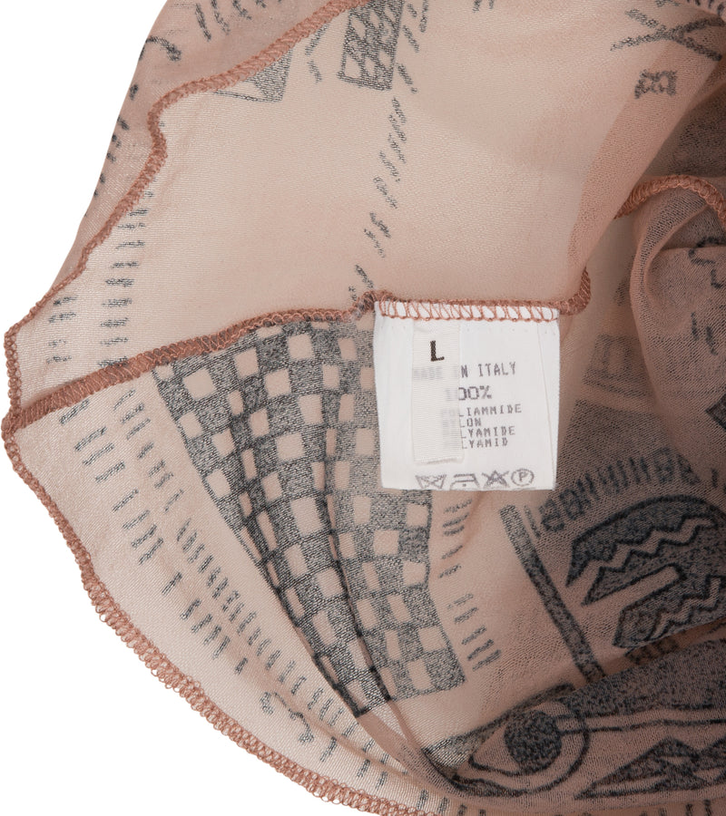 Maison Martin Margiela Spring 1989 Trompe-l'œil Tattoo Mesh Top