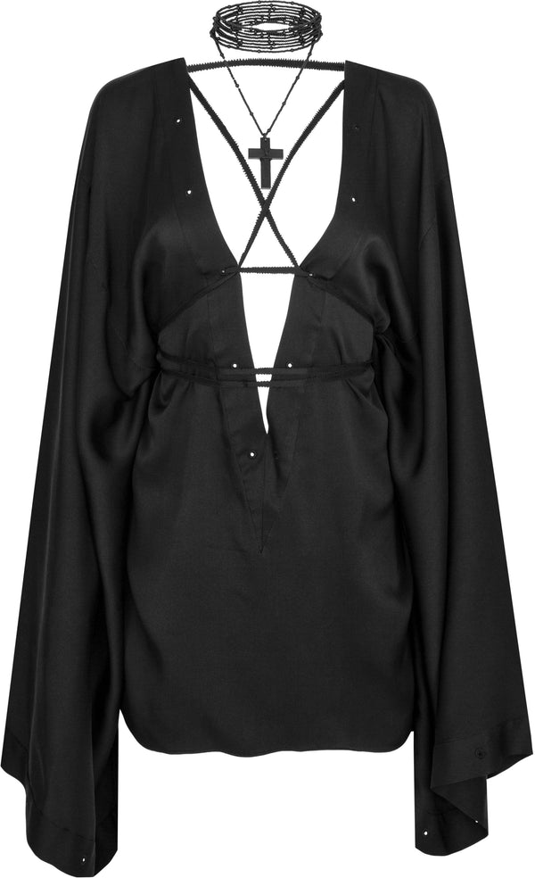 Gucci Fall 2002 Runway Lace-Up Mini Dress
