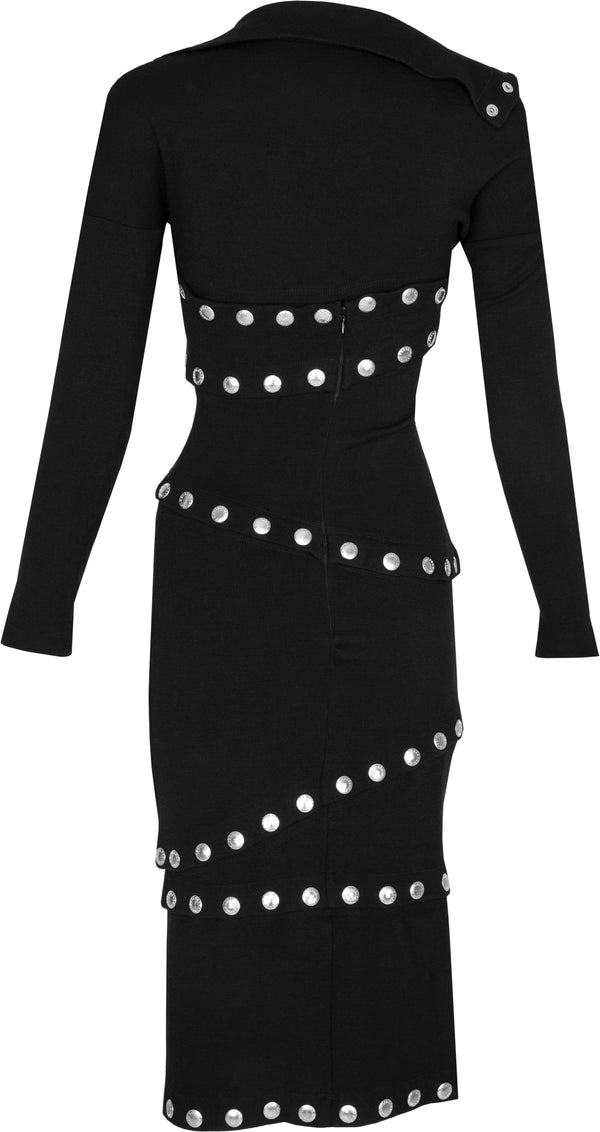 Dolce & Gabbana Fall 2003 Runway Snap Convertible Knit Dress