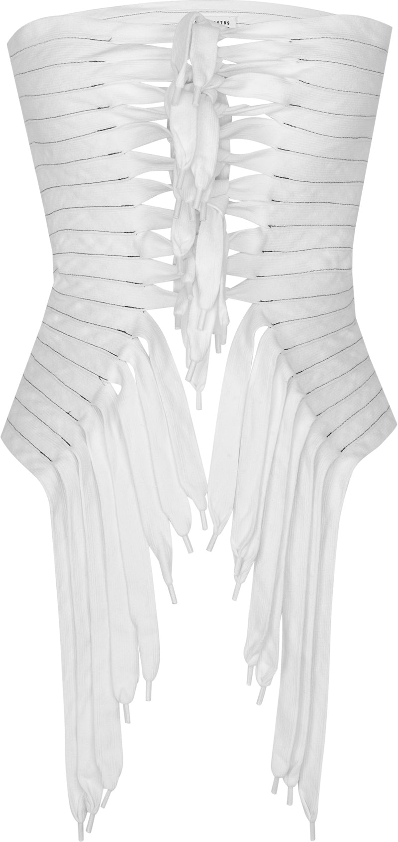 Maison Martin Margiela Spring 2003 Upcycled Shoelace Corset Top