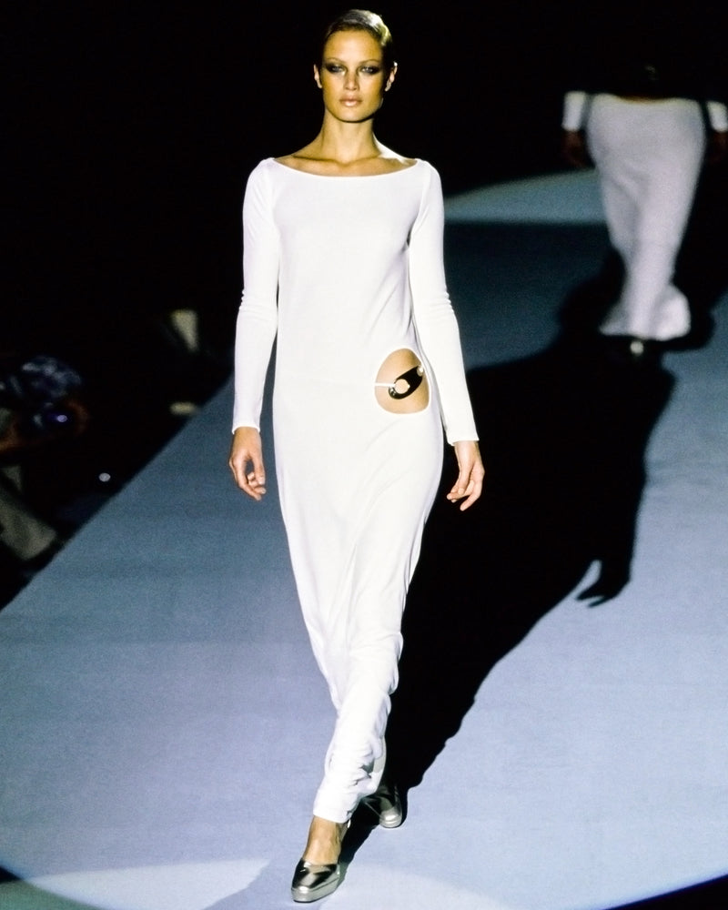 Gucci Fall 1996 Two-Piece Cut-Out Gown Tanga Set