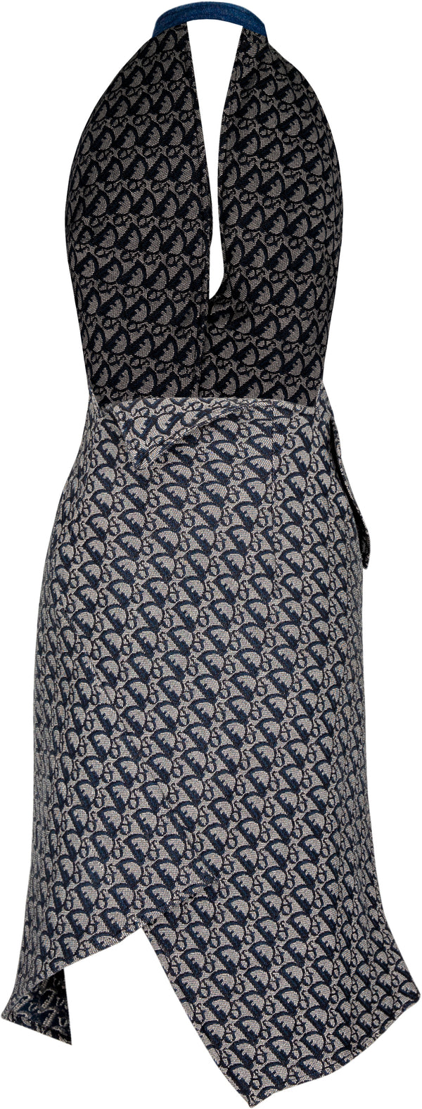 Christian Dior Spring 2000 Runway Monogram Asymmetrical Dress