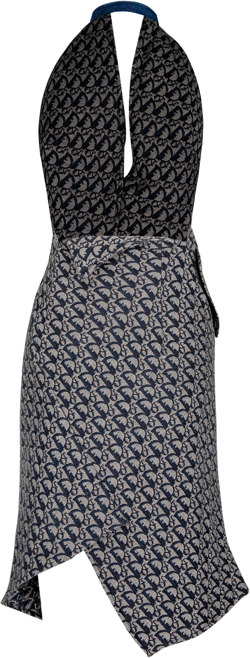 Christian Dior Spring 2000 Runway Monogram Asymmetrical Dress