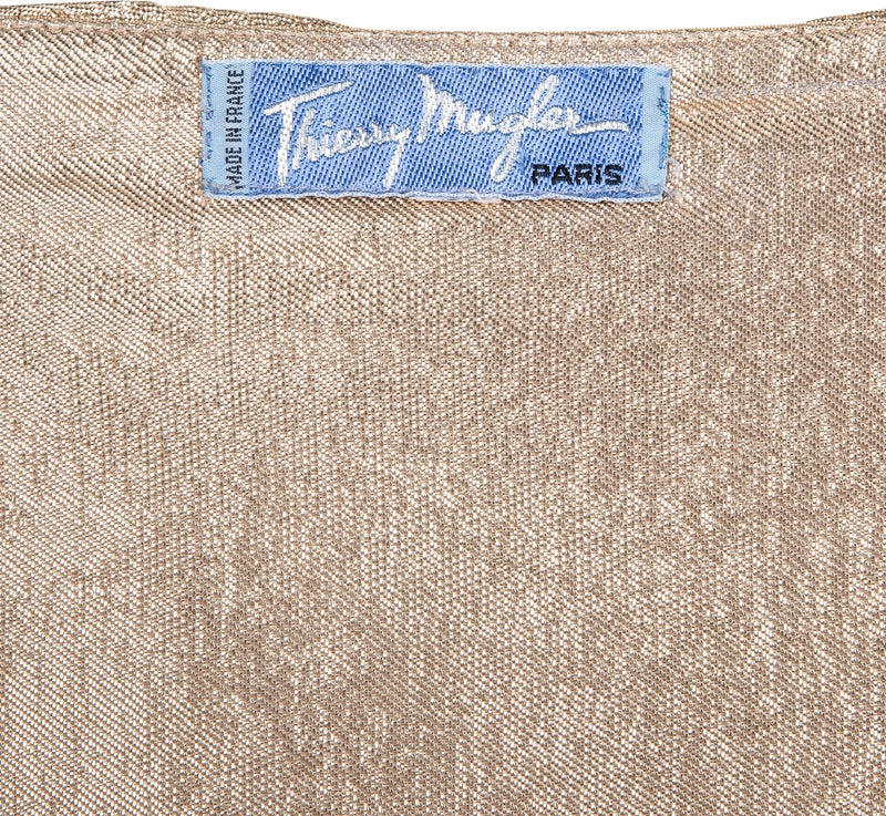 Thierry Mugler Spring 1985 Gold Lamé Shell Corset