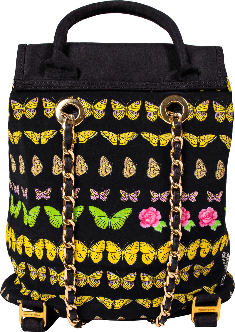 Gianni Versace Butterfly Printed Backpack