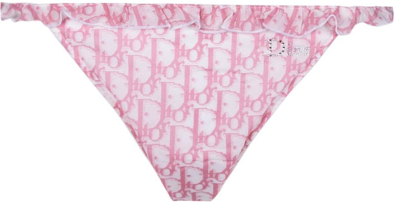 Christian Dior Embellished Diorissimo Girly Thong