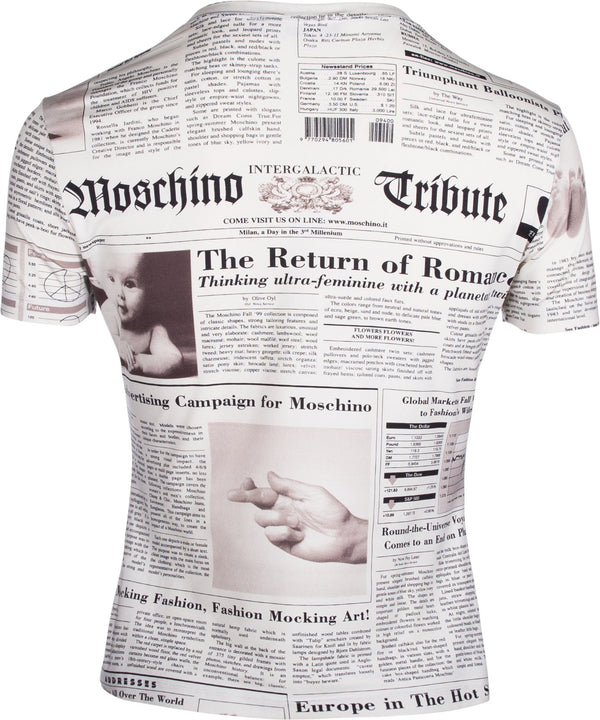 Moschino Newspaper Printed Top