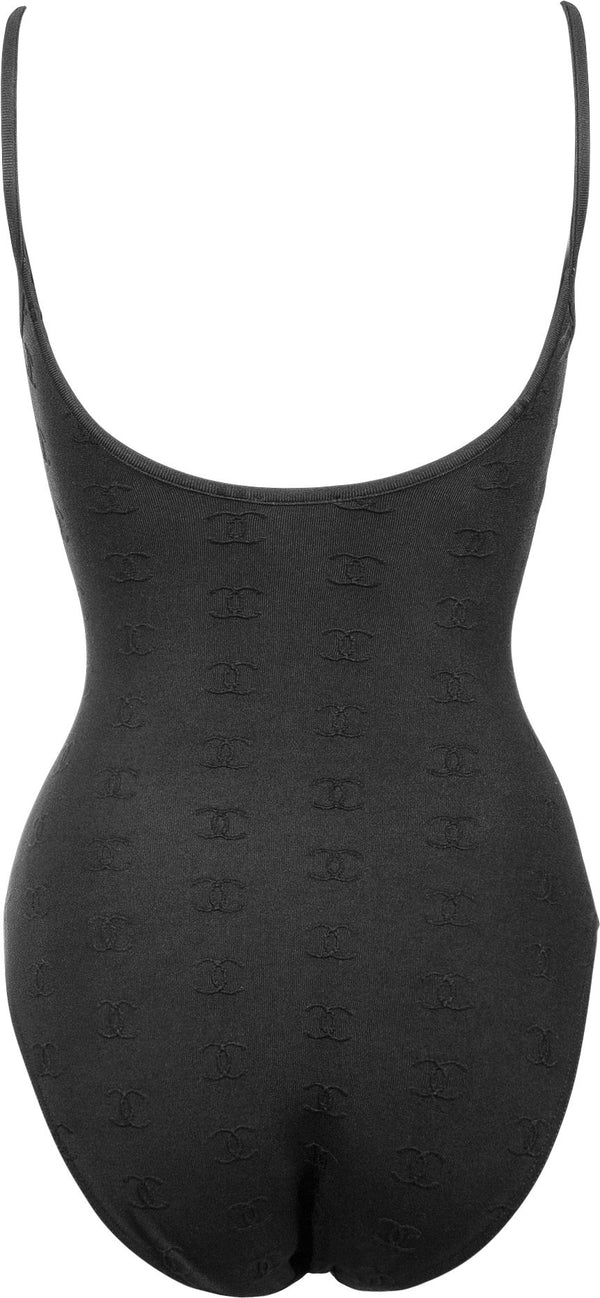Chanel Spring 1997 Black Logo One-Piece