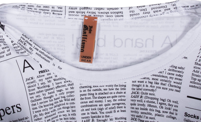John Galliano Gazette Newspaper Tee Shirt