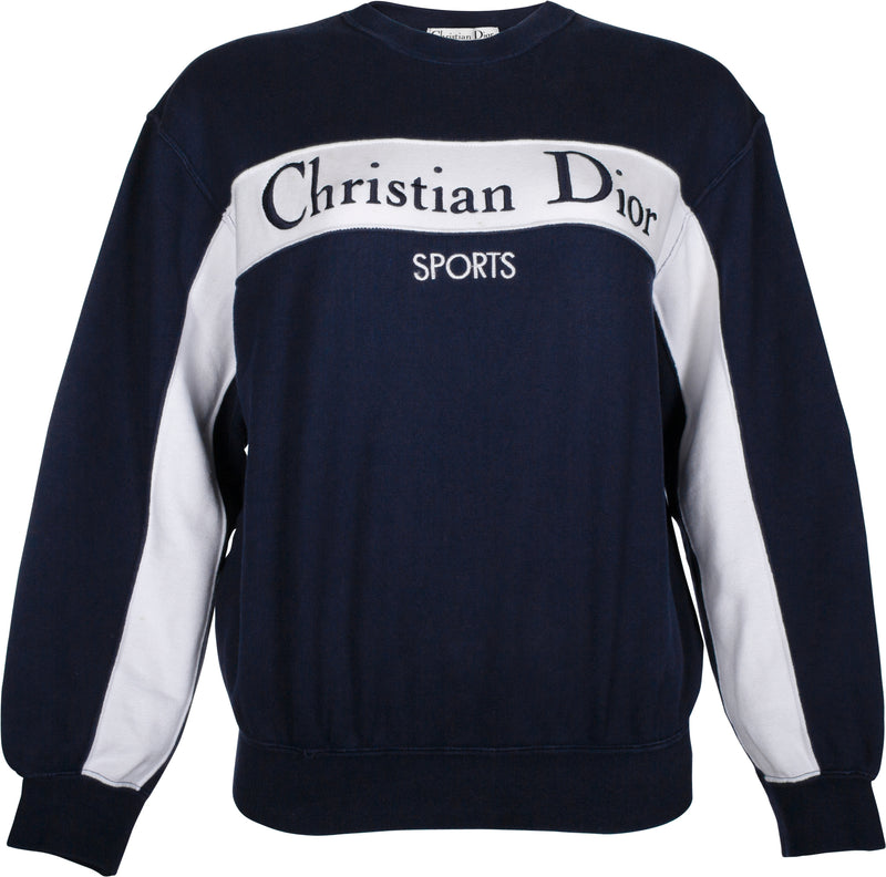 Christian Dior Navy Sports Sweatshirt