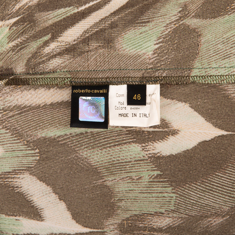 Roberto Cavalli Spring 2004 Silk Printed Bustier Gown