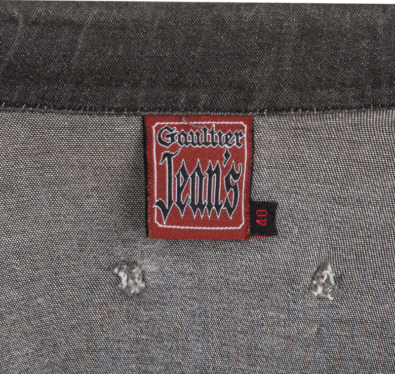 Jean Paul Gaultier Jeans Cropped Safety Pin Denin Jacket