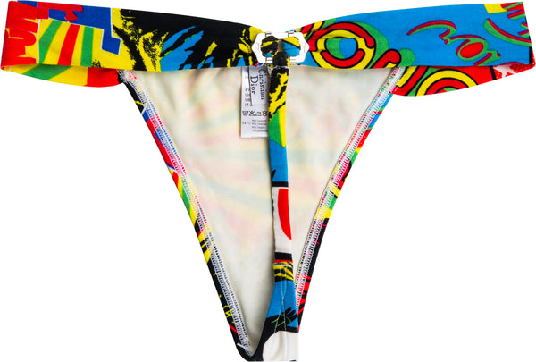 Christian Dior Multicolor Rasta Mania G-String