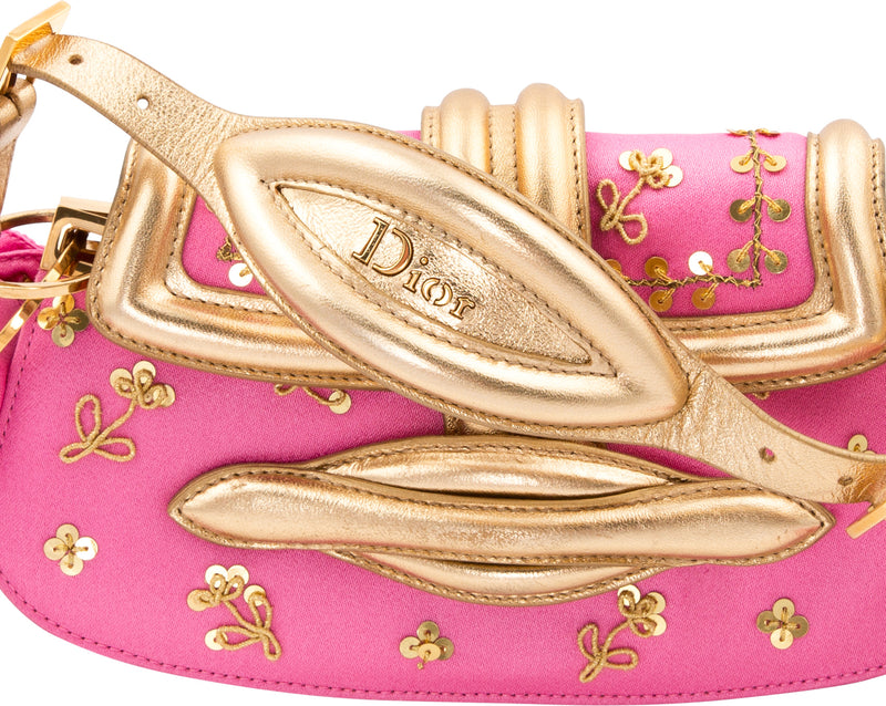 Christian Dior Fall 2003 Silk Embellished Scarf Bag