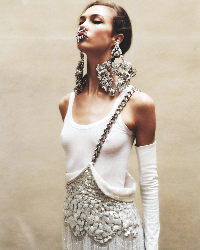 Givenchy Spring 2012 Couture Crystal Embellished Septum Cuff