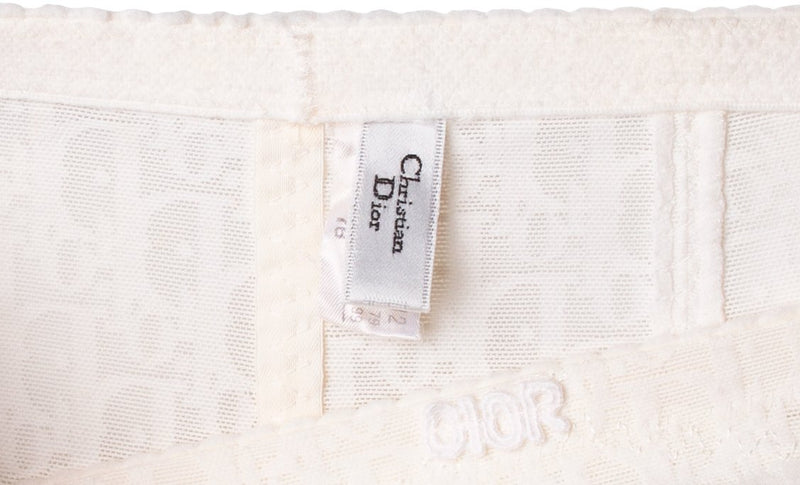 Christian Dior White Diorissimo Biker Shorts