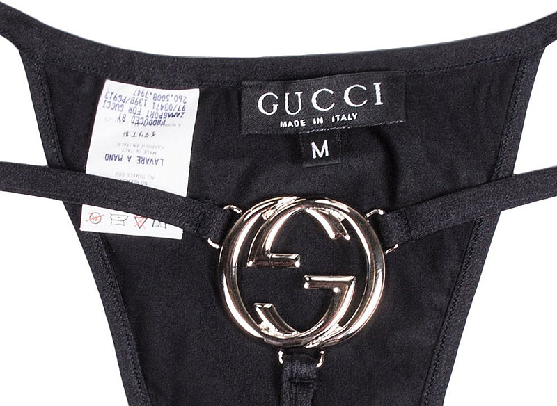 Gucci Museum Spring 1997 Runway Metal Logo G-String