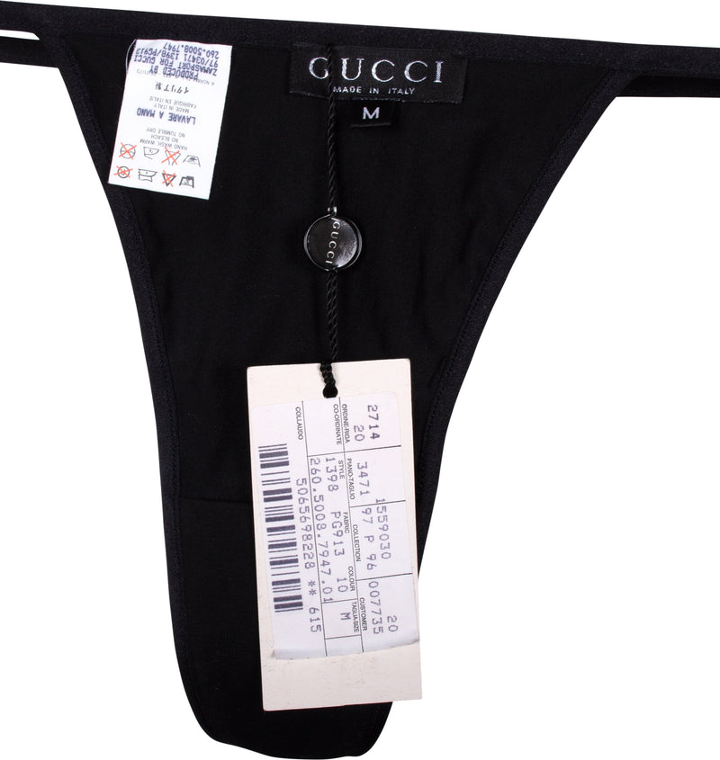 Gucci Museum Spring 1997 Runway Metal Logo G-String