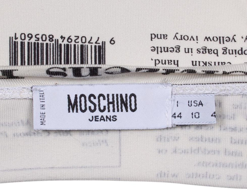 Moschino Newspaper Printed Top