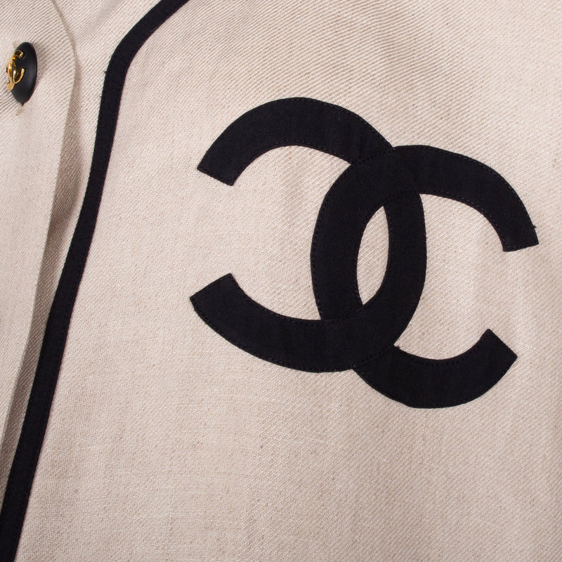 Chanel Logo Jersey Top