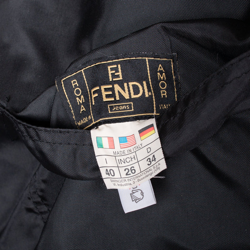 Fendi Zucca Faux Fur Coat