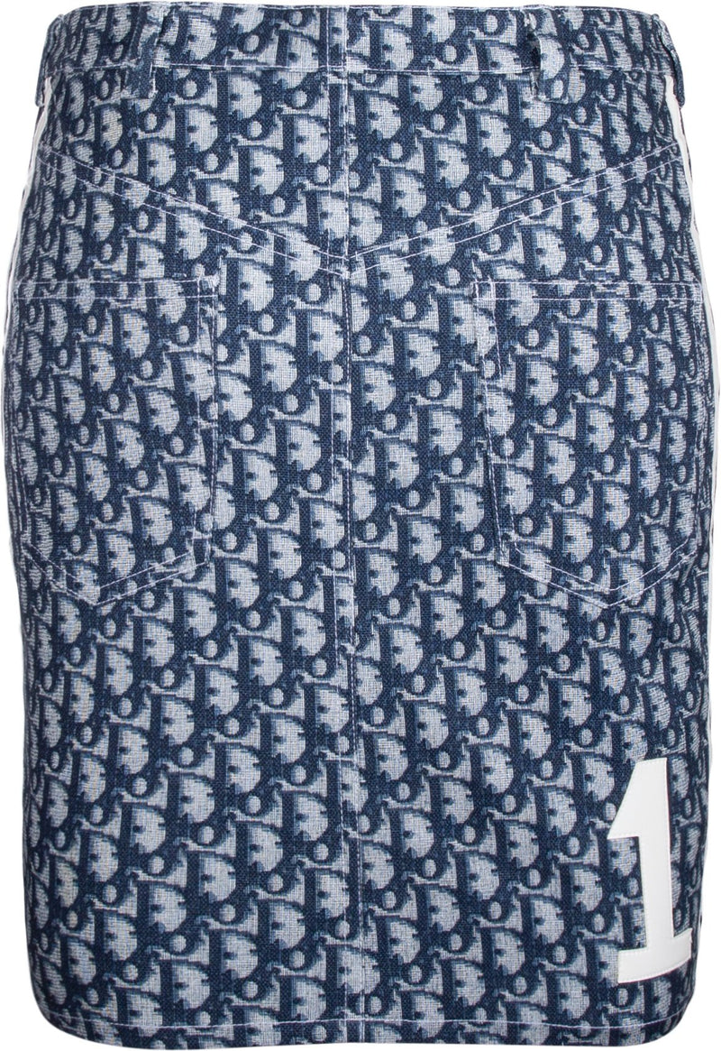 Christian Dior Navy Diorissimo Ruched Skirt