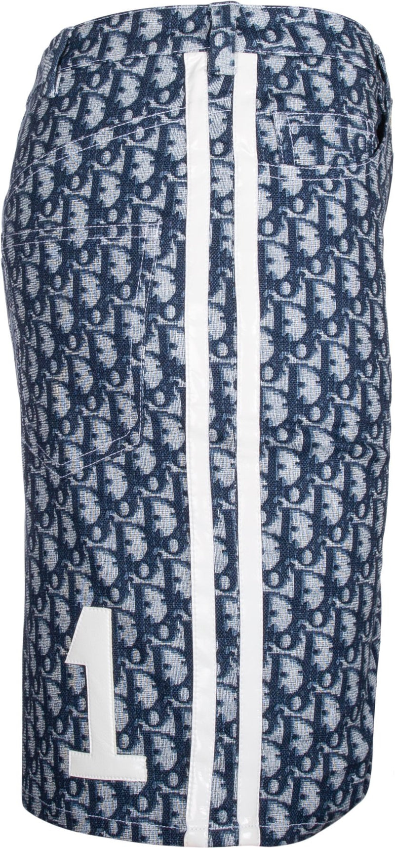 Christian Dior Navy Diorissimo Ruched Skirt