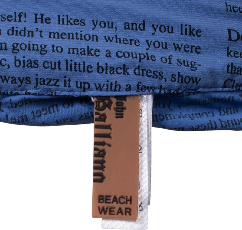 John Galliano Gazette Newspaper Track Pants