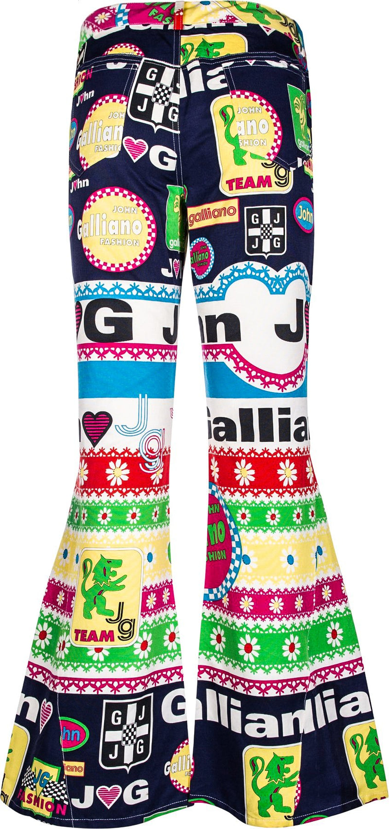 John Galliano Moto Sign Runway Jeans