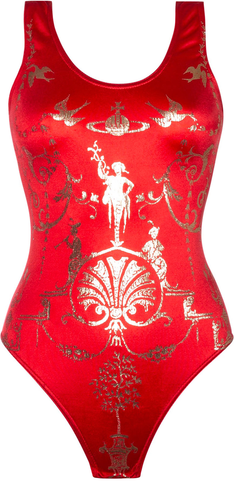 Vivienne Westwood Sockshop Portrait Gold Foil One-Piece