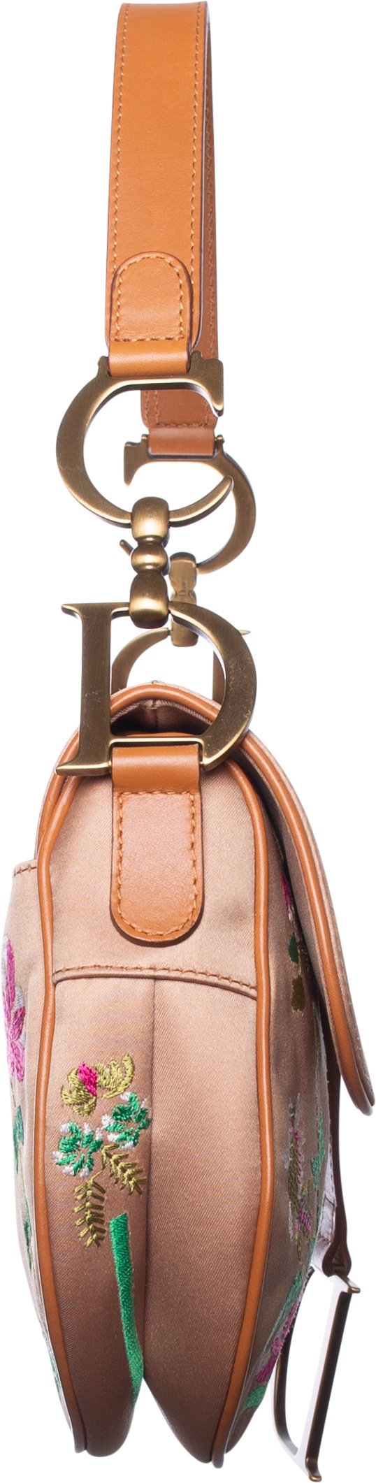 Christian Dior Limited Edition Floral Embroidered Saddle Bag