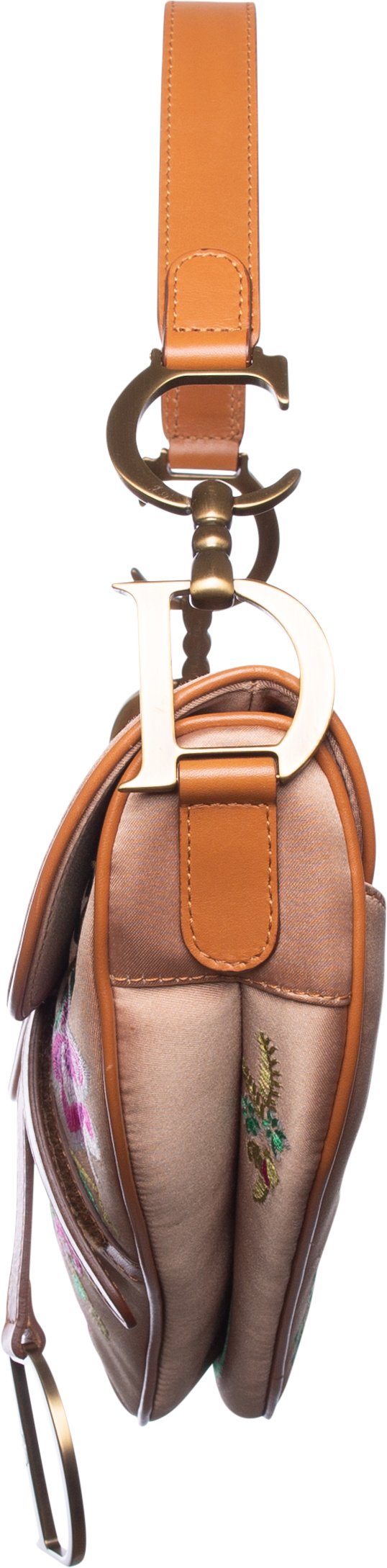 Christian Dior Limited Edition Floral Embroidered Saddle Bag