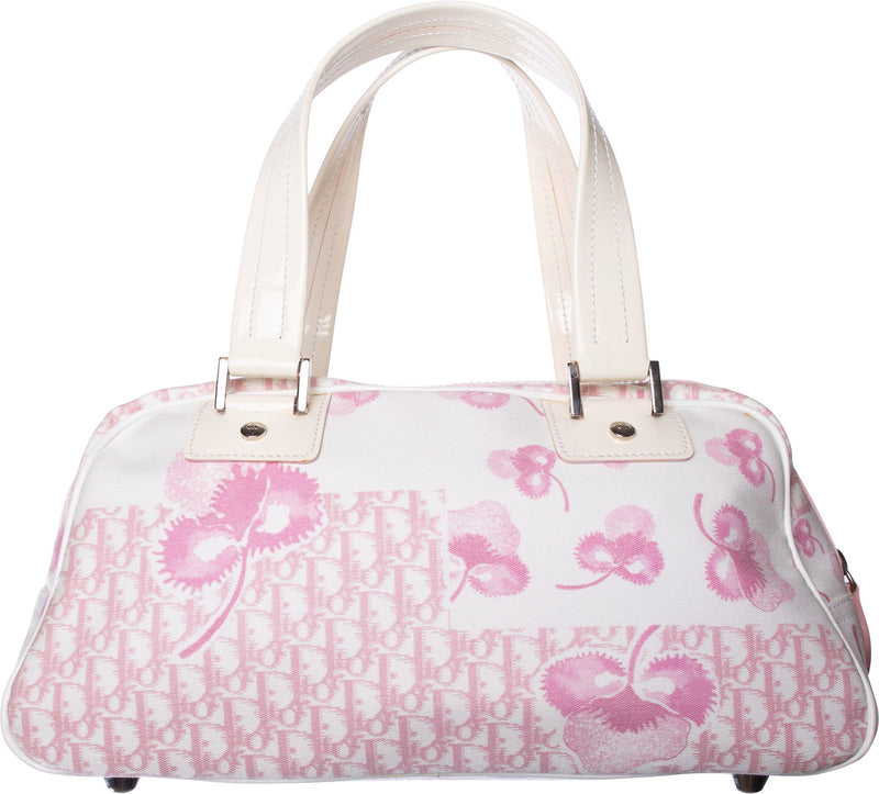 Christian Dior Resort 2005 Logo Flowers Ad Campaign Bag