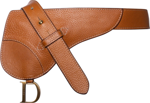 Christian Dior Tan Leather Saddle Waist Bag
