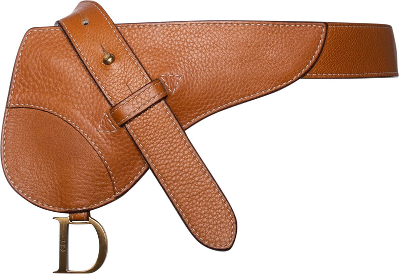 Christian Dior Tan Leather Saddle Waist Bag