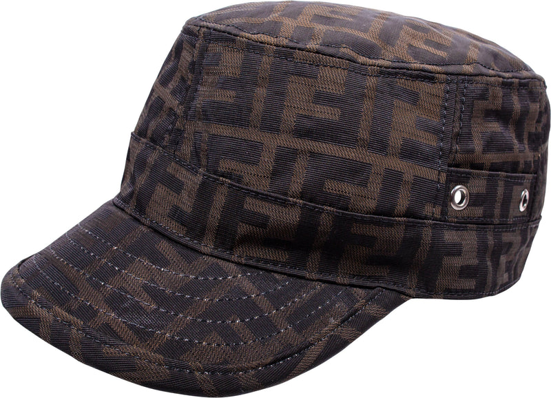 Fendi Zucca Newsboy Hat