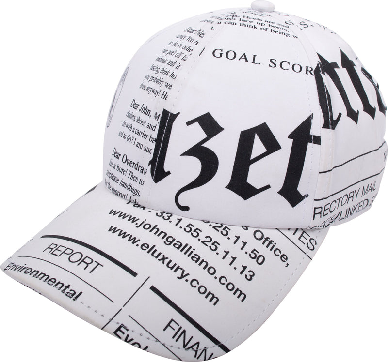 John Galliano Gazette Newspaper Hat
